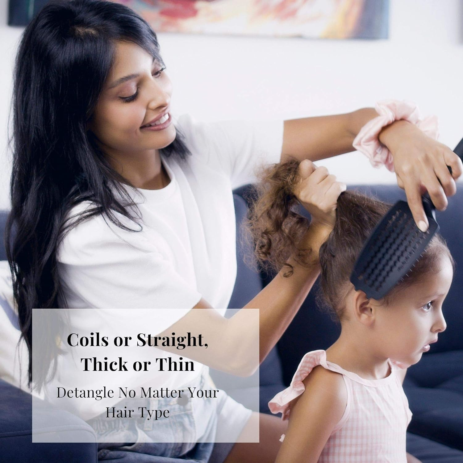 Goomee Miracle Detangling Brush Nylon Boar Bristles Green with Goomee Hair Ties Goomee Miracle Detangling Brush Nylon Boar Bristles Green with Goomee Hair Ties