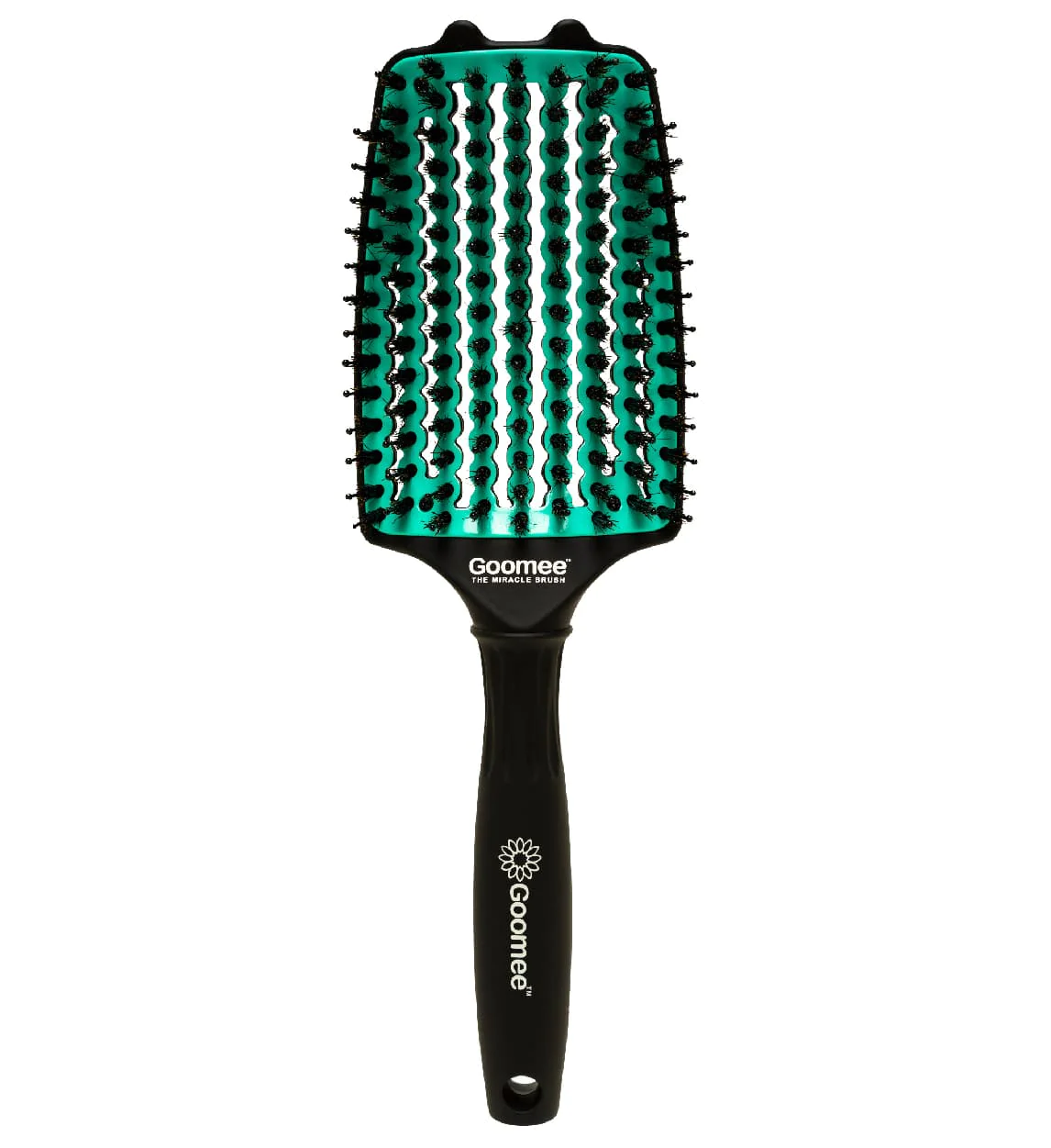 Goomee Miracle Detangling Brush Nylon Boar Bristles Green with